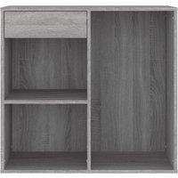 Berkfield Home Elegant Cosmetic Cabinet Grey Sonoma 80x40x75 cm Engineered Wood | Size: 80 x 40 x 75 cm