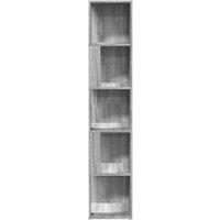 Berkfield Home Classic Corner Cabinet Grey Sonoma 33x33x164.5 cm Engineered Wood