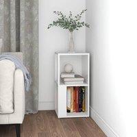Berkfield Home Decorative Corner Cabinet White 33x33x67cm Engineered Wood | Size: 33 x 33 x 67 cm