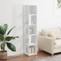 Berkfield Home Stylish Corner Cabinet White 33x33x164.5 cm Engineered Wood