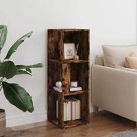 Berkfield Home Classic Corner Cabinet Smoked Oak 33x33x100 cm Engineered Wood in Brown | Size: 33 x 33 x 100 cm