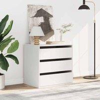 Berkfield Home Classic Corner Chest of Drawers White 60x41x58 cm Engineered Wood | Size: 60 x 41 x 58 cm