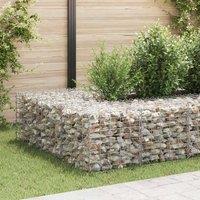 Berkfield Home Durable Cube Gabion Raised Bed Steel Wire 50x50x50 cm in Silver | Size: 50 x 50 x 50 cm