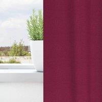 Berkfield Home Modern Curtains with Curtains 2 pcs Wine Red 260 x 140 cm Polyester in Maroon