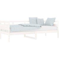 Berkfield Home Beautiful Day Bed White Solid Wood Pine 80x200 cm