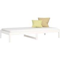 Berkfield Home Beautiful Day Bed White 90x200 cm Solid Wood Pine