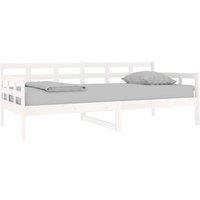 Berkfield Home Beautiful Day Bed White Solid Wood Pine 90x190 cm