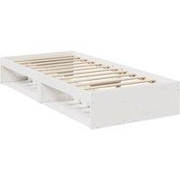 Berkfield Home Stylish Day Bed without Mattress White 75x190 cm Solid Wood Pine