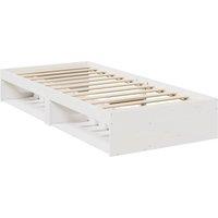 Berkfield Home Stylish Day Bed without Mattress White 80x200 cm Solid Wood Pine