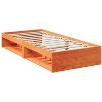 Berkfield Home Stylish Day Bed without Mattress Wax Brown 90x200 cm Solid Wood Pine