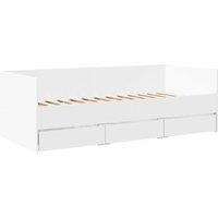 Berkfield Home Versatile Daybed with Drawers without Mattress White 100x200 cm