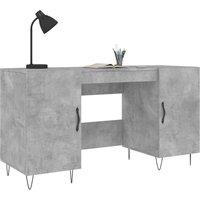 Berkfield Home Elegant Desk Concrete Grey 140x50x75 cm Engineered Wood | Size: 140 x 50 x 75 cm