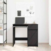 Berkfield Home Durable Desk Black Oak 86x49x76 cm Engineered Wood | Size: 86 x 49 x 76 cm