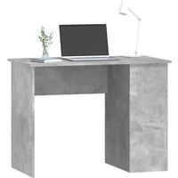 Berkfield Home Modern Desk Concrete Grey 100x55x75 Engineered Wood