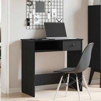 Berkfield Home Decorative Desk Black 80x40x75 cm Engineered Wood | Size: 80 x 40 x 75 cm