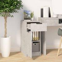 Berkfield Home Decorative Desk Cabinet Concrete Grey 33.5x50x75 cm Engineered Wood