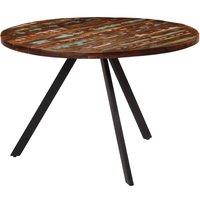 Berkfield Home Decorative Dining Table 110x75 cm Solid Wood Reclaimed