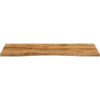 Berkfield Home Beautiful Desk Top with Curve 120x50x2.5 cm Solid Wood Rough Mango in Brown
