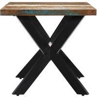 Berkfield Home Elegant Dining Table 140x70x75 cm Solid Reclaimed Wood | Size: 140 x 70 x 75 cm