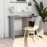 Berkfield Home Modern Desk Grey Sonoma 100x50x76 cm Engineered Wood | Size: 100 x 50 x 76 cm