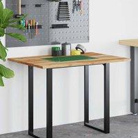 Berkfield Home Versatile Desk Top Oil Finished 100x70x2 cm Solid Wood Acacia in Brown | Size: 100 x 70 x 2 cm