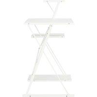 Berkfield Home Elegant Desk with Shelf White 116x50x93 cm | Size: 116 x 50 x 93 cm