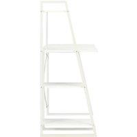 Berkfield Home Elegant Desk with Shelving Unit White 102x50x117 cm | Size: 102 x 50 x 117 cm