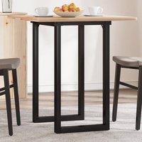 Berkfield Home Durable Dining Table Legs O-Frame 60x40x73 cm Steel in Black | Size: 60 x 40 x 73 cm