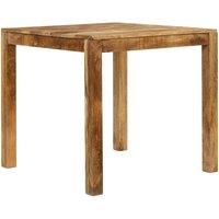 Berkfield Home Beautiful Dining Table Solid Mango Wood 82x80x76 cm in Brown | Size: 82 x 80 x 76 cm