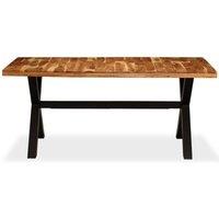 Berkfield Home Beautiful Dining Table Solid Acacia & Mango Wood 180x90x76 cm in Brown | Size: 180 x 90 x 76 cm