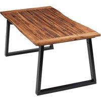 Berkfield Home Durable Dining Table Solid Acacia Wood 180x90 cm in Brown