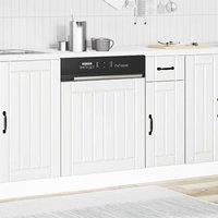 Berkfield Home Decorative Dishwasher Panel Lucca White Engineered Wood