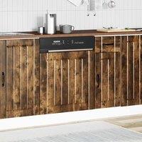 Berkfield Home Decorative Dishwasher Panel Lucca Smoked Oak Engineered Wood in Brown