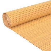 Berkfield Home Durable Double-Sided Garden Fence 110x300 cm Yellow