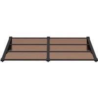 Berkfield Home Durable Door Canopy Black 152.5x90 cm Polycarbonate