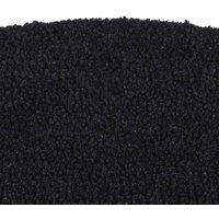 Berkfield Home Durable Door Mat Black Half Round 50x80 cm Tufted Coir