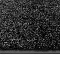 Berkfield Home Pliable Doormat Washable Black 120x180 cm