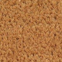 Berkfield Home Durable Door Mat Natural 60x90 cm Tufted Coir in Brown