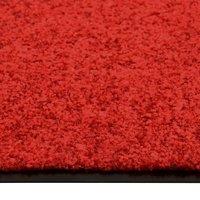 Berkfield Home Pliable Doormat Washable Red 90x150 cm