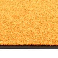 Berkfield Home Pliable Doormat Washable Orange 60x180 cm
