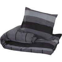 Berkfield Home Elegant Duvet Cover Set Dark Grey 260x220 cm Cotton