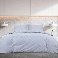 Berkfield Home Elegant Duvet Cover Set Grey 135x200 cm Cotton
