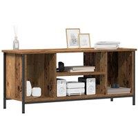 Berkfield Home Modern Entertainment Centre Old wood Particle board, metal in Brown