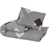 Berkfield Home Elegant Duvet Cover Set Grey 200x220 cm Cotton