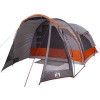 Berkfield Home Modern Family Tent 6-Person Grey Waterproof