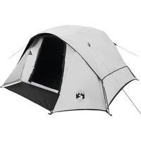 Berkfield Home White Family Tent Cabin 6-Person White Blackout Fabric Waterproof