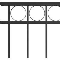 Berkfield Home Durable Fence Panel Steel 1.7x1.5 m Black