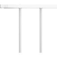 Berkfield Home Durable Fence Panel Powder-coated Steel 1.7x1.25 m White