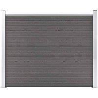 Berkfield Home Durable Fence Panel WPC 180x146 cm Grey