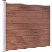 Berkfield Home Durable Fence Panel Set WPC 526x146 cm Brown
